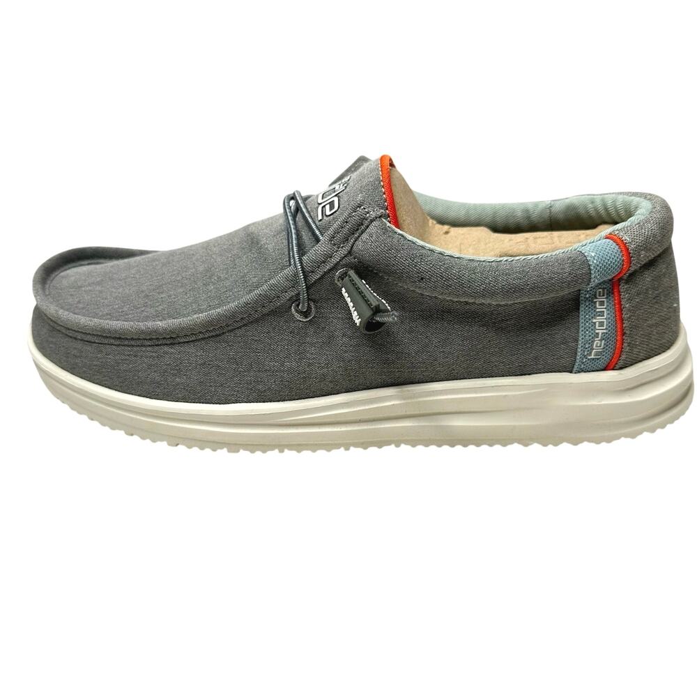 Hey Dude Men’s Wally Free Shoes Granite Gray Size 8 New w/ Tags - Picture 5 of 10